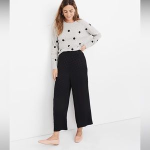 Madewell Drapey Jaquard Huston Pull-On Cropped Pants